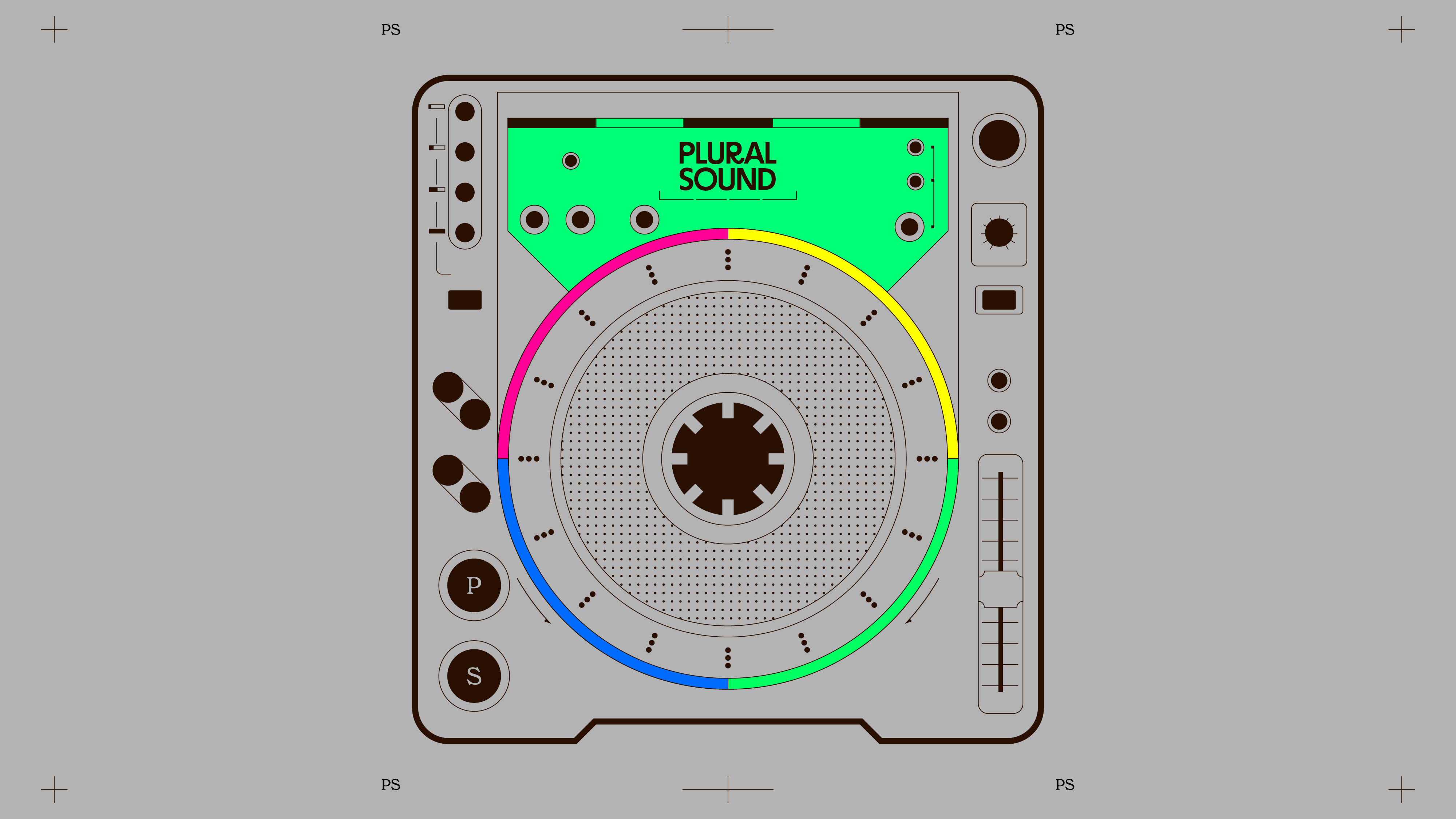 Macro-graphique détaillé d'une platine Pioneer CDJ 800