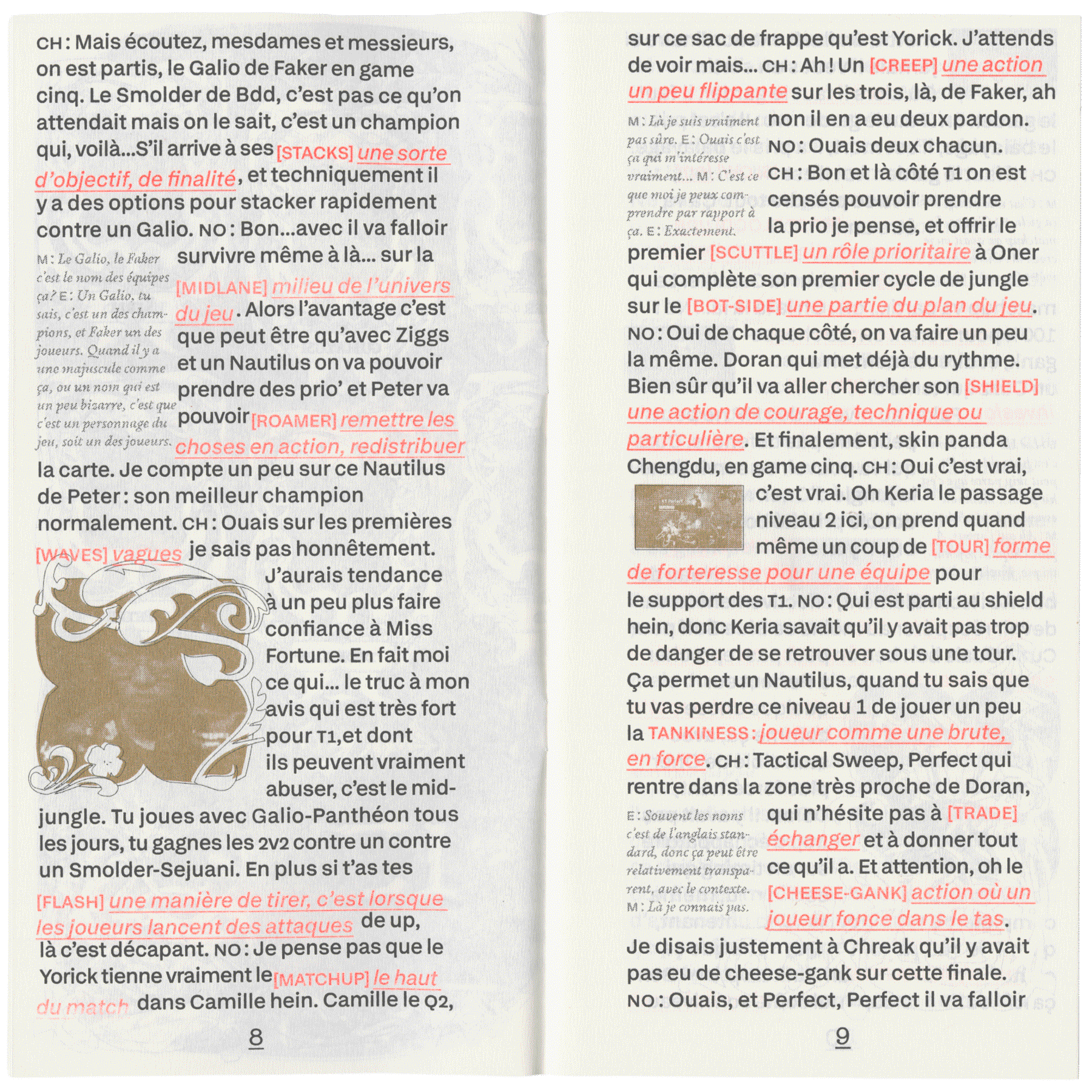 Glossaire mère-fils, double page 4