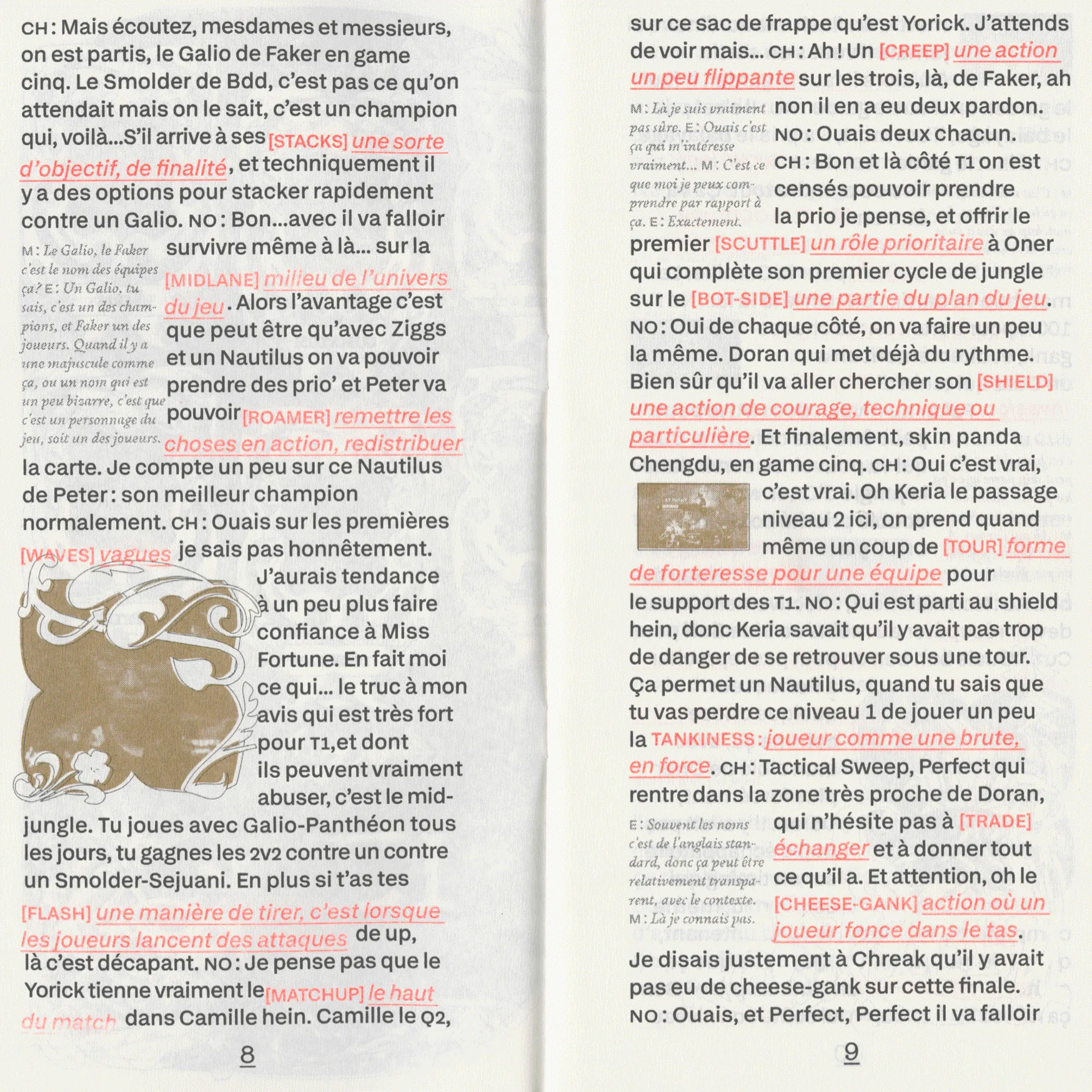 Glossaire mère-fils, double page 4